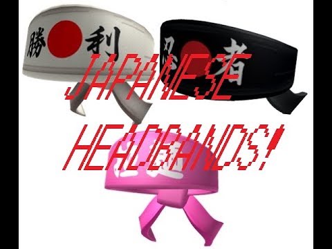 Roblox Translating The Japanese Headbands You Wont Believe What The Last One Says - japanese shirt roblox