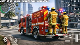 Firefighter Truck Rescue Sim (Early Access) Android Gameplay.