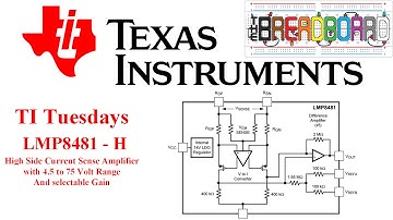TI Tuesday - High Side Current Sensing with the TI LMP8481 H