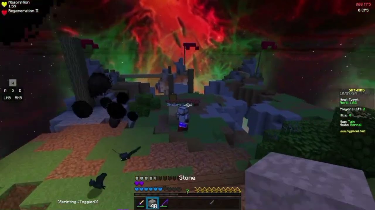 🔥Fight VS high star in skywars on Hypixel🔥