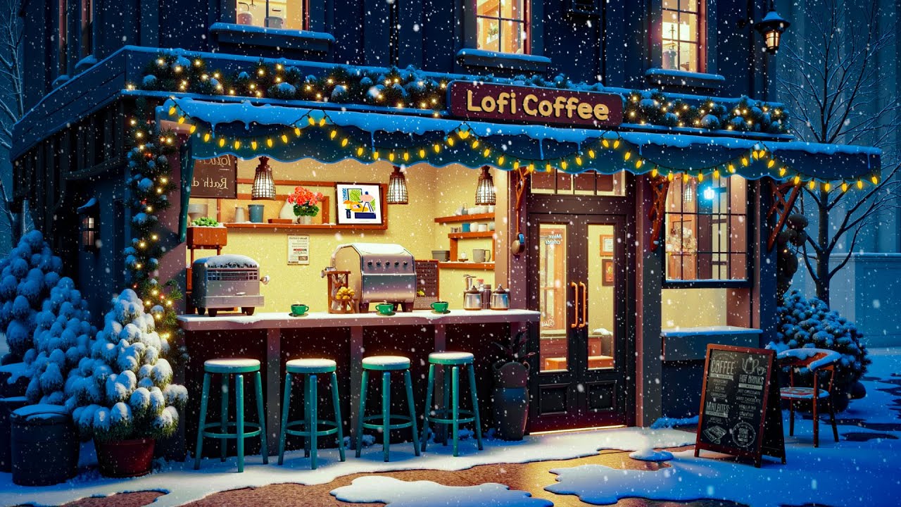 ⁣Serene Café Nights ☕ Peaceful Lofi Chill to Study/Relax/Calm/Sleep 🎧 Lo-fi Hip Hop Mix ~ Lofi Coffee