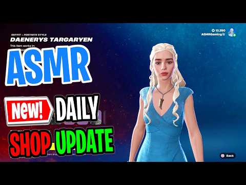 ASMR Fortnite Shop NEW Game of Thrones Skins! Daily Update Today 🎮🎧 Relaxing Whispering 😴💤