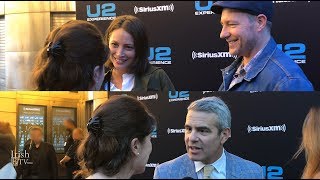 Christy Turlington, Ed Burns, and Andy Cohen chat to IrishETV Brigid Boden at U2 concert