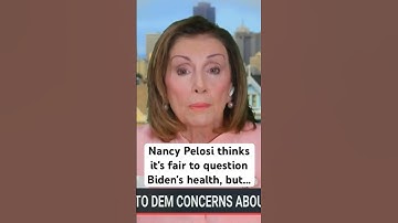 Nancy Pelosi: Biden and Trump should be scrutinized over their age and what they said in the debate