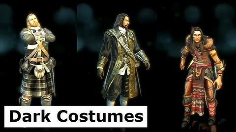 All AC3 Dark Costumes. Assassins Creed 3 Multiplayer Character customization