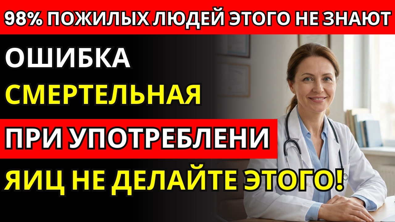 Я врач и умоляю: немедленно перестаньте есть яйца таким образом, если вам больше 60 лет.