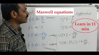 Maxwell equations in hindi | Dr.Raheem Ahmed | Maxwell equations | Electromagnetic waves | Gauss equ