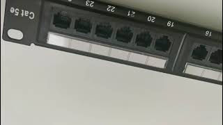 24 ports 1U 19" Cat 5e patch panel