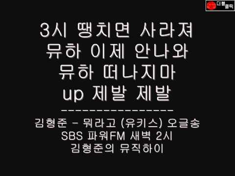 100529 SS501 김형준 - 뭐라고 (유키스) / 오글송