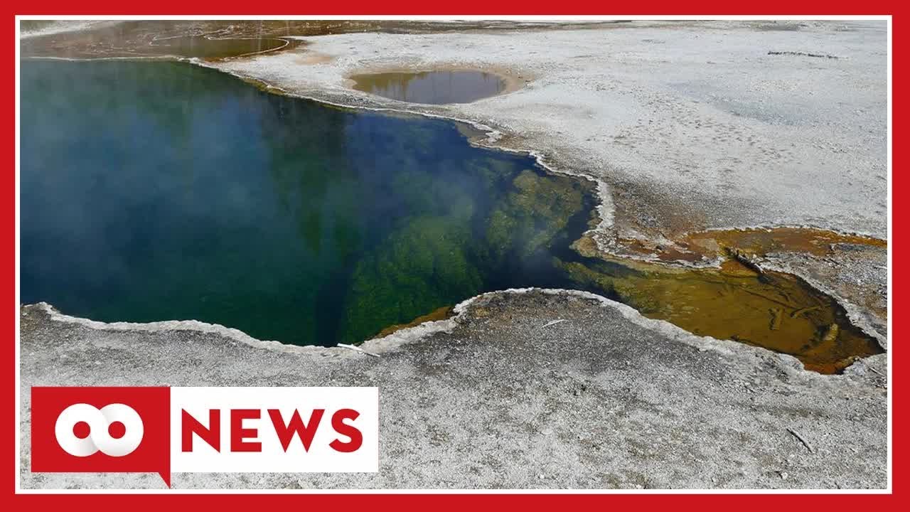 Part of a foot, in a shoe, spotted in Yellowstone hot spring YouTube