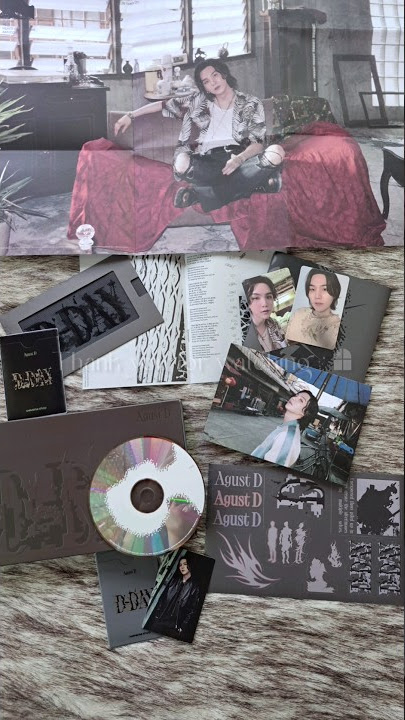 📦UNBOXING BTS AgustD/Suga's first solo album d-day-ver 01#bts #suga #d_day #shorts #albumunboxing