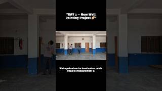 Finally started our new wall painting project🎨 Part2 soon 👀#shorts #viral #trending #explore #artist