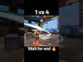 1 vs 4 clutch 🔥 #shorts #shortfeed #freefiremaxnewfact #viral #trendingshorts #short