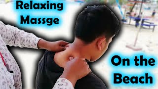 Invigorating Full Body Massage at the Beach by Cambodian Lady ASMR Travel