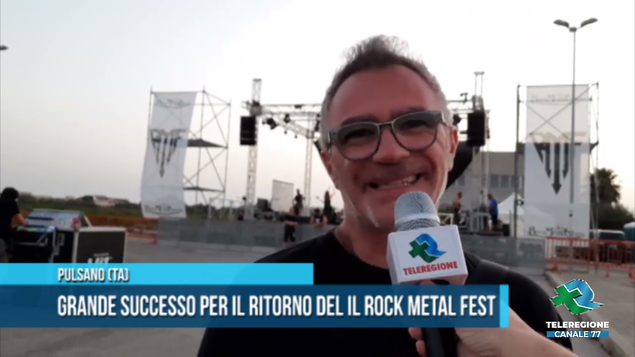 PULSANO GRANDE SUCCESSO PER IL RITORNO DEL IL ROCK METAL FEST  TG Teleregione 19 08 2022