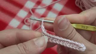 3й урок вязания крючком: переход на второй ряд вязания.