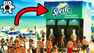 Kreative Werbung Mit Überdimensionalen Objekten