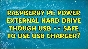 Raspberry Pi: Power external hard drive though USB -- safe to use USB charger? (2 Solutions!!)