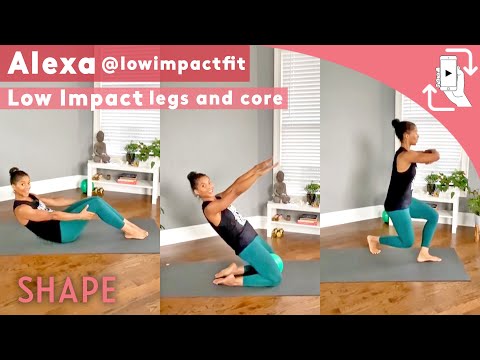 20 Minute Low Impact Legs & Core Workout | Workout with Alexa from Low Impact Fit | Shape