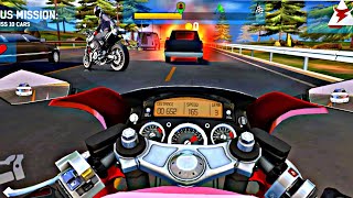 Moto rider USA : highway traffic best gameplay walkthrough HD Android bike driving new game 2021 screenshot 5