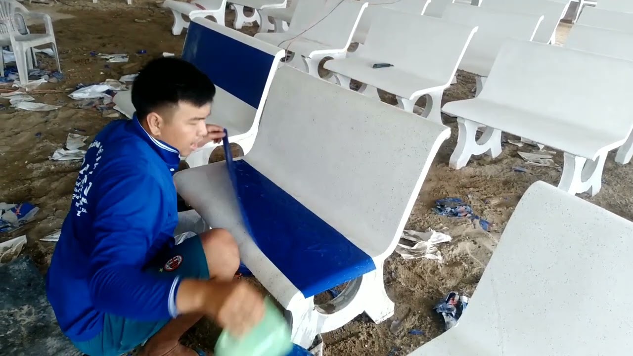 Hướng dẫn in chữ lên ghế đá