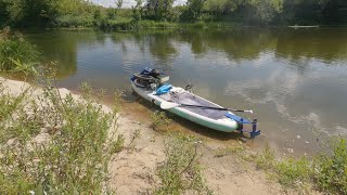 Вело-водный поход. Электровелосипед + САП с электромотором от гироскутера. 2025.