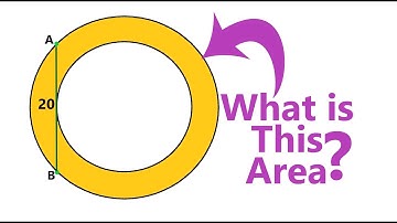 Find the AREA challenge! One Circle In Another - Concentric Circles - Cool Geometry Problem