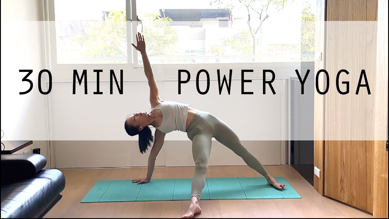 居家30分鐘 燃脂肌力瑜珈Ⅰ加強核心、緊實全身線條（適合初中學者）30 Min Power Yoga ⅠFull Body Yoga Workout For Core Strength