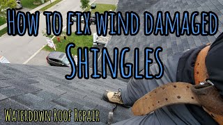 How to fix wind damaged shingles - the right way!