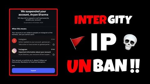 Ip Ban Solution Instagram How To Unban Intergity Reason | All Accounts Banned Randomly How To Fix