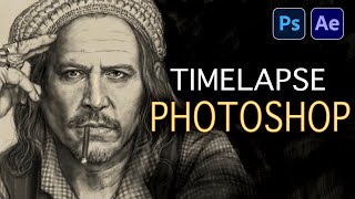 Johnny Depp / Photoshop timelapse / Aleksandr Platonychev