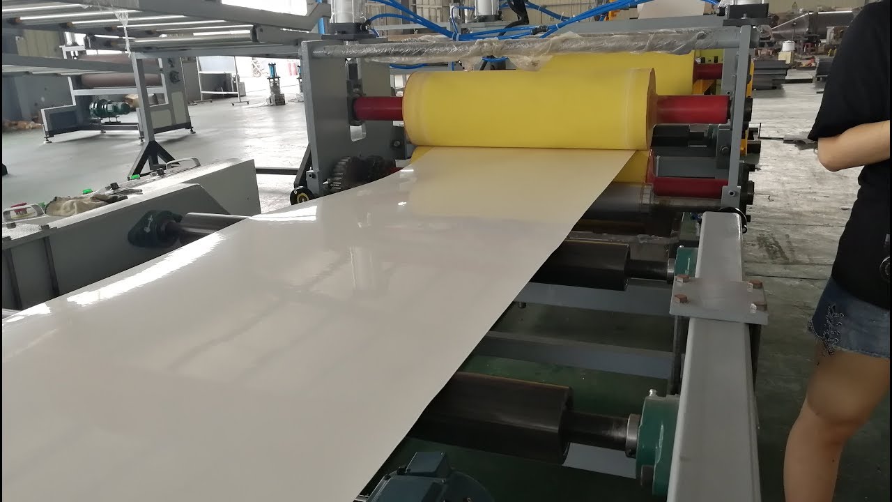 600mm PVC edge banding sheet machine with online primer coating