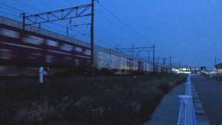 2017年6月24日（土） 北陸本線 貨物列車「3095レ・EF510-505」「3099レ・EF510-509」 西金沢 駅通過動画！！！