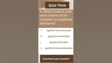 Angular Life Cycle Hooks Quiz| Interview Questions 2022 |#shorts