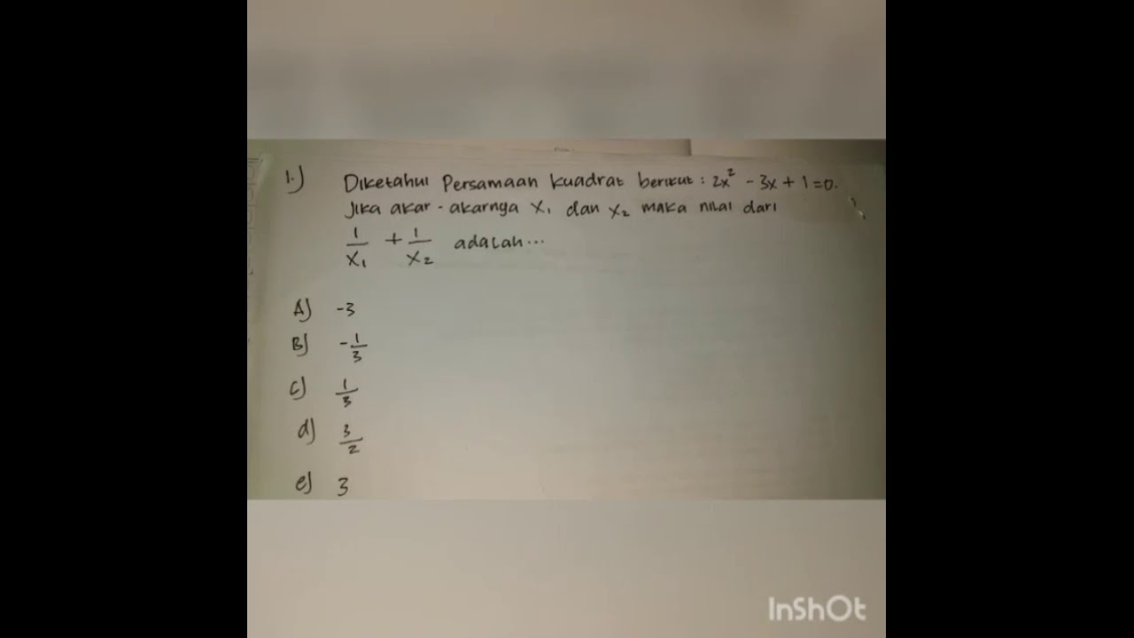 Penjumlahan akar akar Ani Wulansari XII APHP2 YouTube Penjumlahan akar akar Ani Wulansari XII APHP2 YouTube
