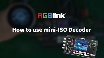 How to use mini-ISO Decoder #rgblink #decoder