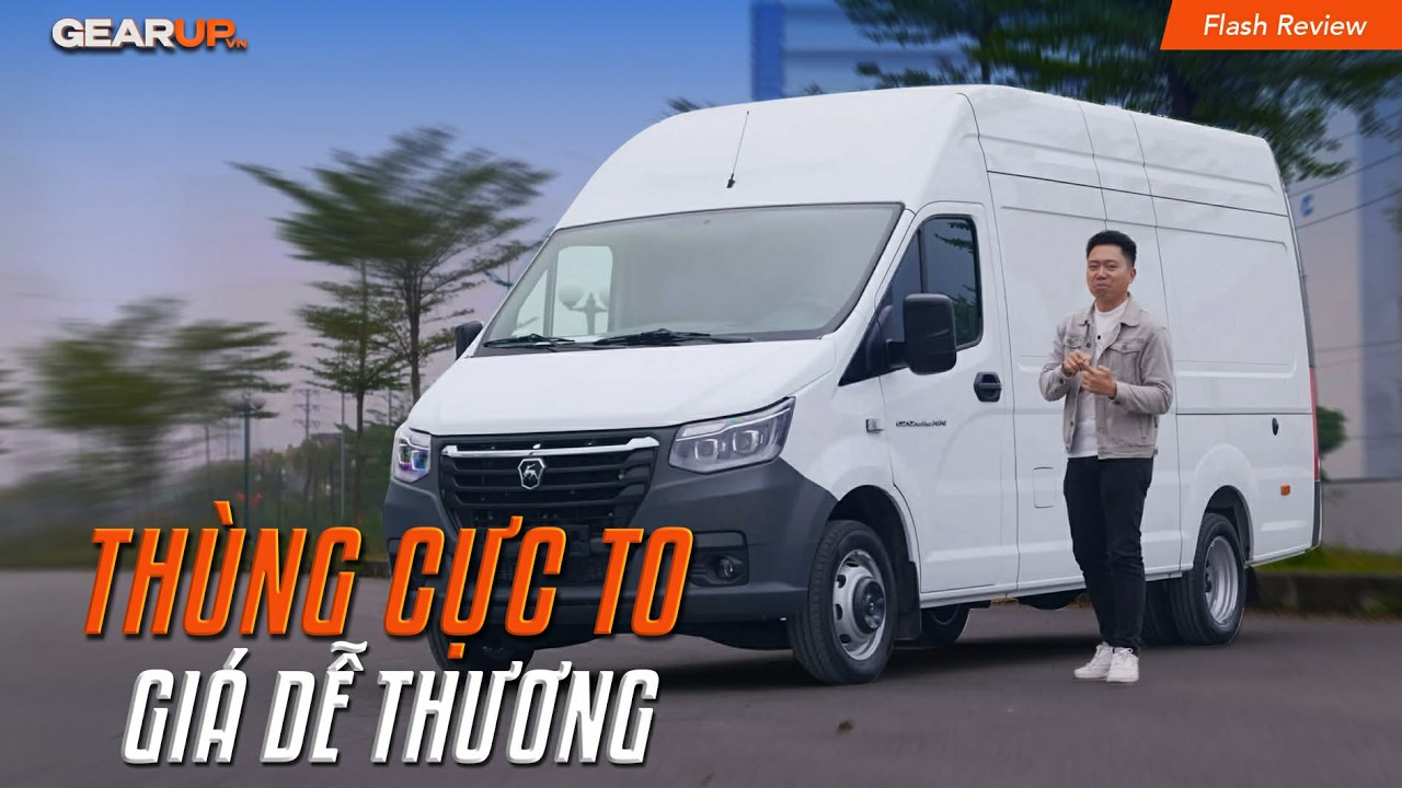 Chiếc xe tải van giá yêu, thùng cực lớn và chạy đô thị 24/7: Gazelle NN Van | GearUp