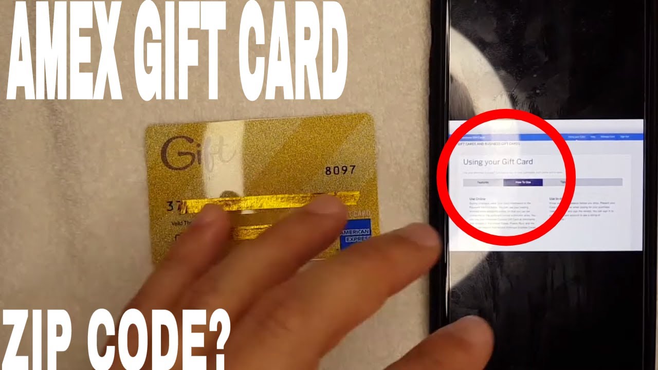 How To Register Zip Code On American Express Amex Gift Card Youtube