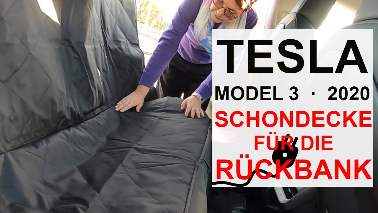 Tesla Model 3 Zubehör: Schutz für die Rückbank, Hundedecke