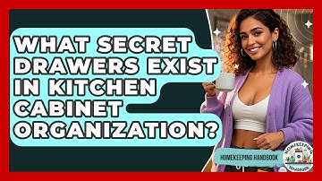 What Secret Drawers Exist In Kitchen Cabinet Organization? - Homekeeping Handbook