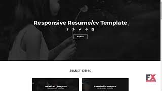 JaguarCV - Responsive Resume/CV Html Landing Page Template TMT Clem A