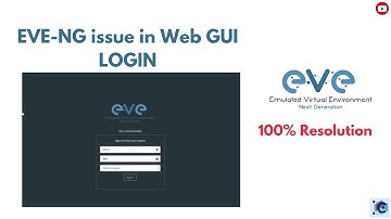 EVE-NG Issue in Web GUI login | 100% Working