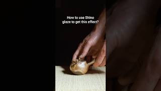 How to glaze a teapot. How to use Shino glazes.
