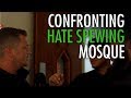 Tommy robinson confronts didsbury mosque hosting hate preachers