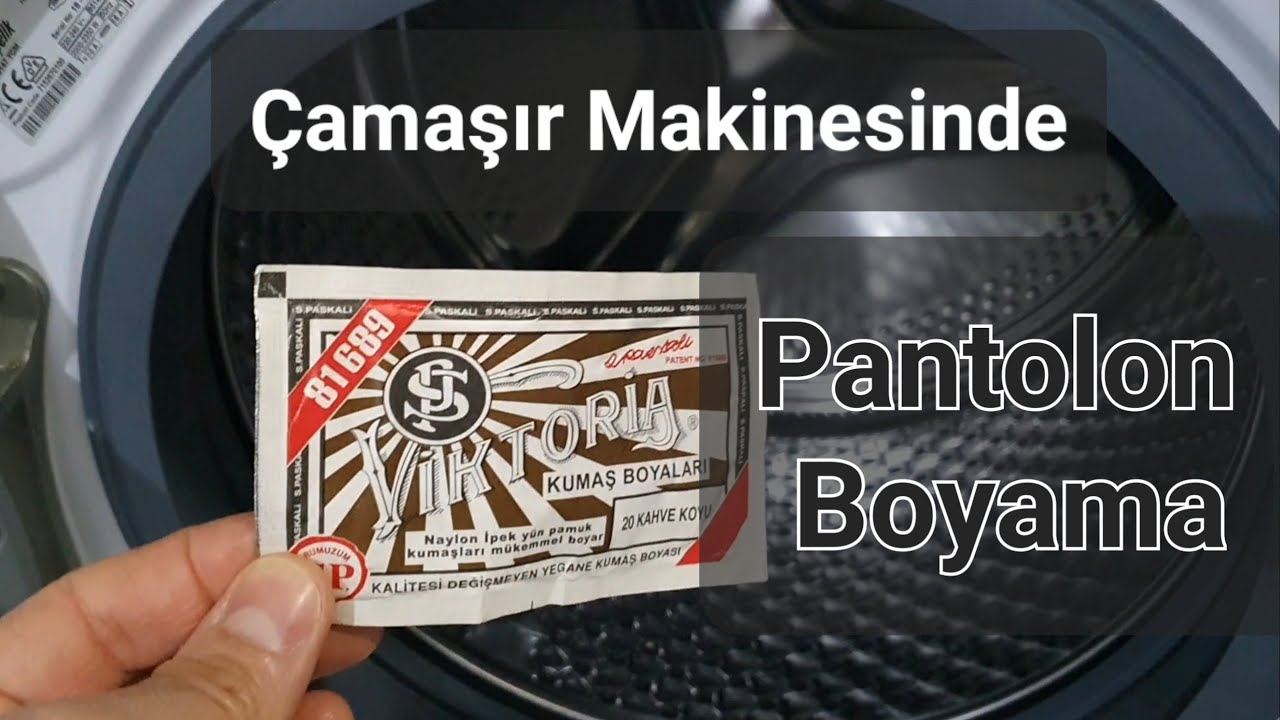 Pantolon Boyama - Çamaşır makinesinde