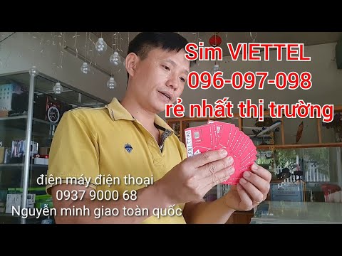 Video sim viettel đầu 098 giá rẻ| mua sim viettel số đẹp - youtube