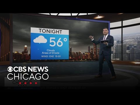 Chicago weather: Cloudy and chilly Monday night, some drizzle