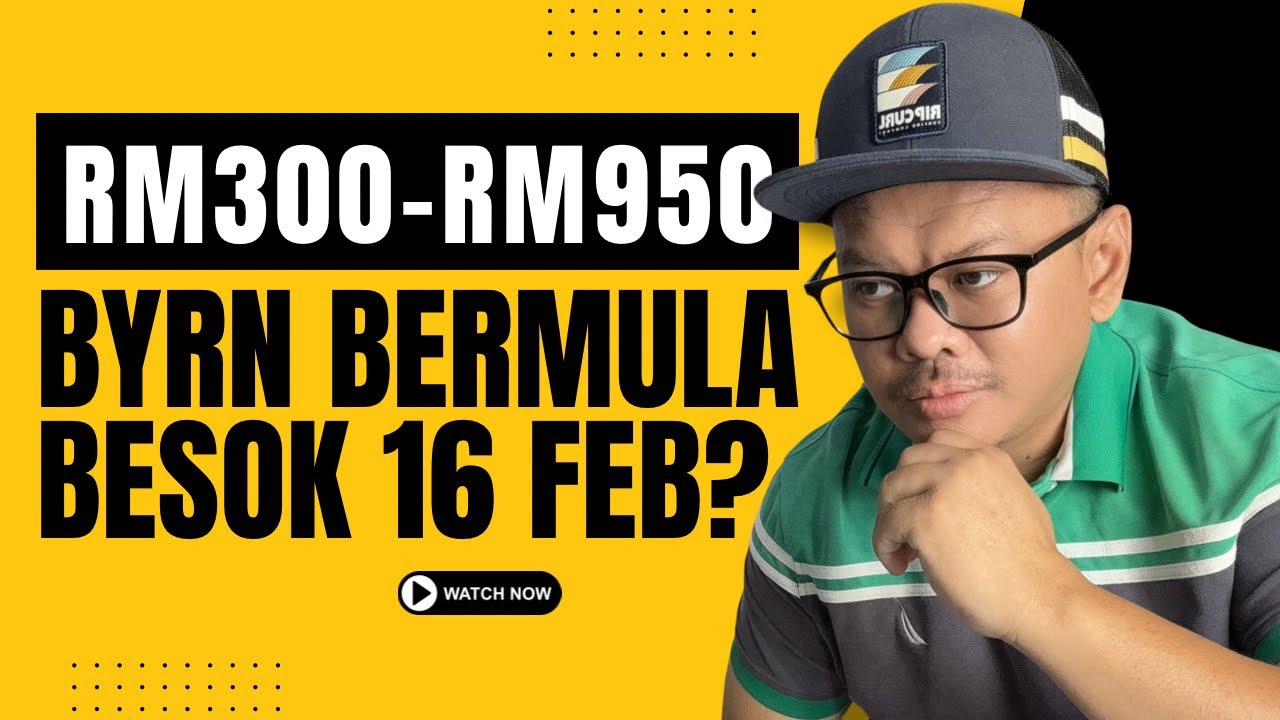 BANTUAN RM300-RM950 INI BERMULA ESOK 16 FEB?