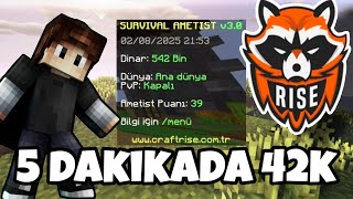 CRAFTRİSE HIZLI DİNAR KASMA REHBERİ 🔥