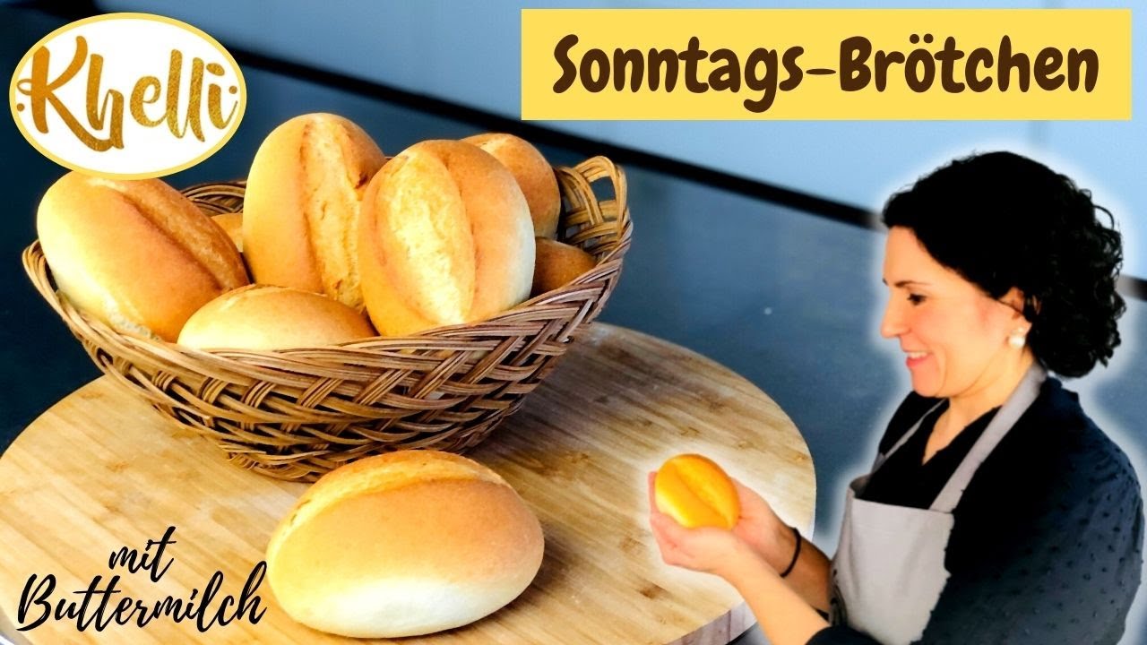 Sonntagsbrötchen selber backen/ Brötchen wie vom Bäcker/ einfach und schnell/Khellis Backwelt